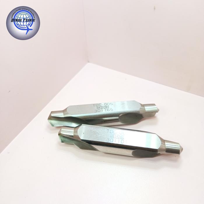 Anti Ribet Center Drill 12 × 18 HSS Bekas... Center Drill 12 × 60 Derajat × 18 HSS Okabe Second Mulu