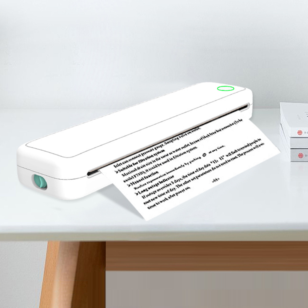 A4 Portable Thermal Printer Inkless Bluetooth-Compatible Wireless Portable Printer with Printing