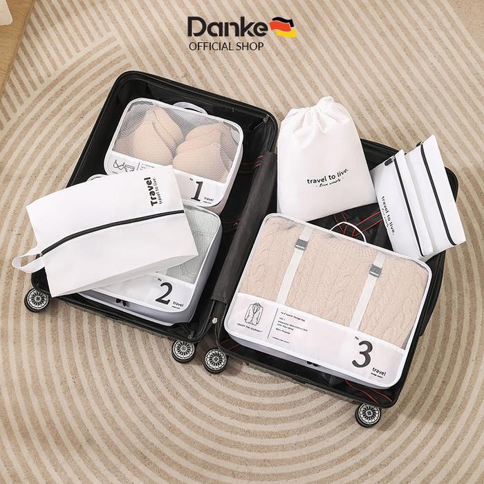 Eiger - Travel Organizer Set White H3001-W - Travel Bag Portable / Digital Cable Storage Bag /