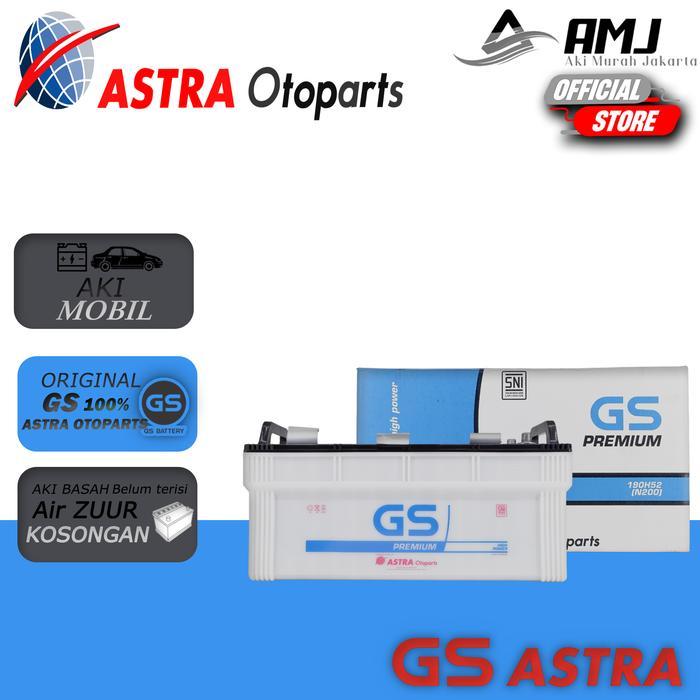 GS PREMIUM ASTRA AKI GENSET N200 / 190H52 - 200AH AKI BASAH