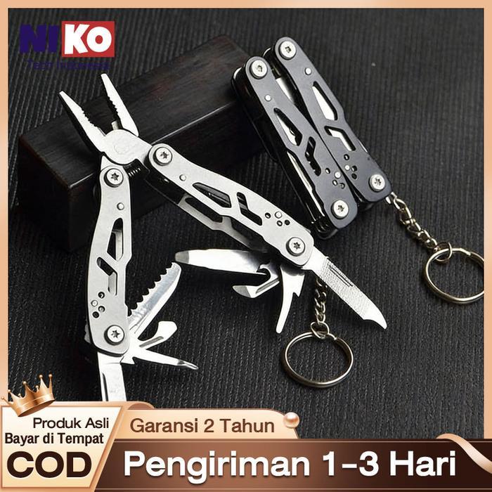 TANG LIPAT MULTIFUNGSI TERBARU STAINLESS Tang Lipat Multifungsi EDC Plier Survival Tool Stainless