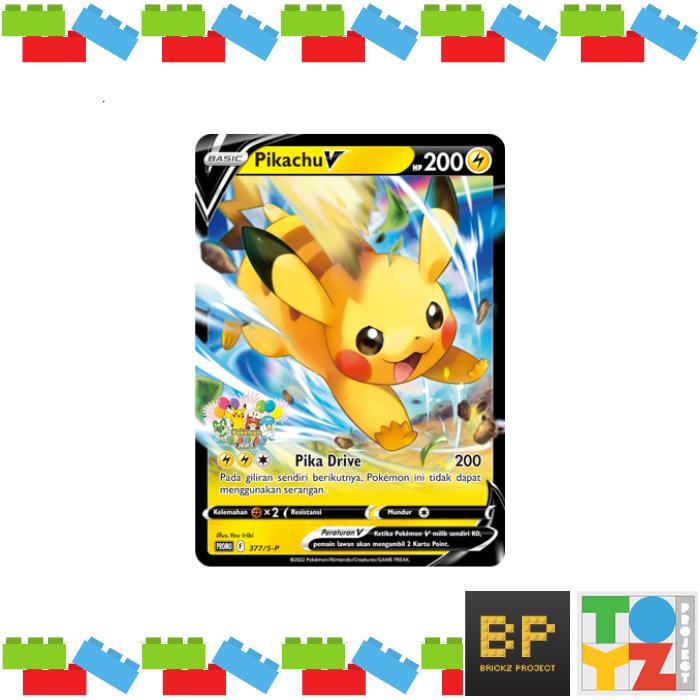 Pikachu V Promo 377/S-P Pokemon Festival Jakarta - Pokemon TCG Indonesia