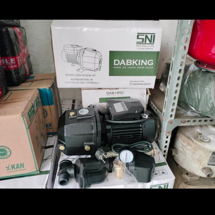 Pompa Air Jet Pump Dabking Jdk 267 Gulungan Tembaga Buat Kedalaman 30 Meter As Stainless 304 Terbaru