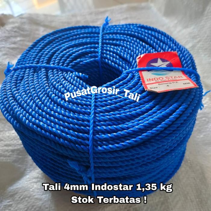 TALI 4MM / TALI TAMBANG 4MM PE 1 ROL MURAH