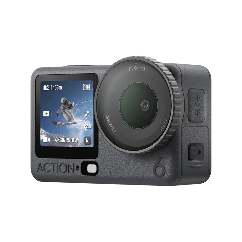 Original DJI Osmo Action 6 Action Camera, Variable Aperture 4K Free Cropping OsmoAudio Dual Mic