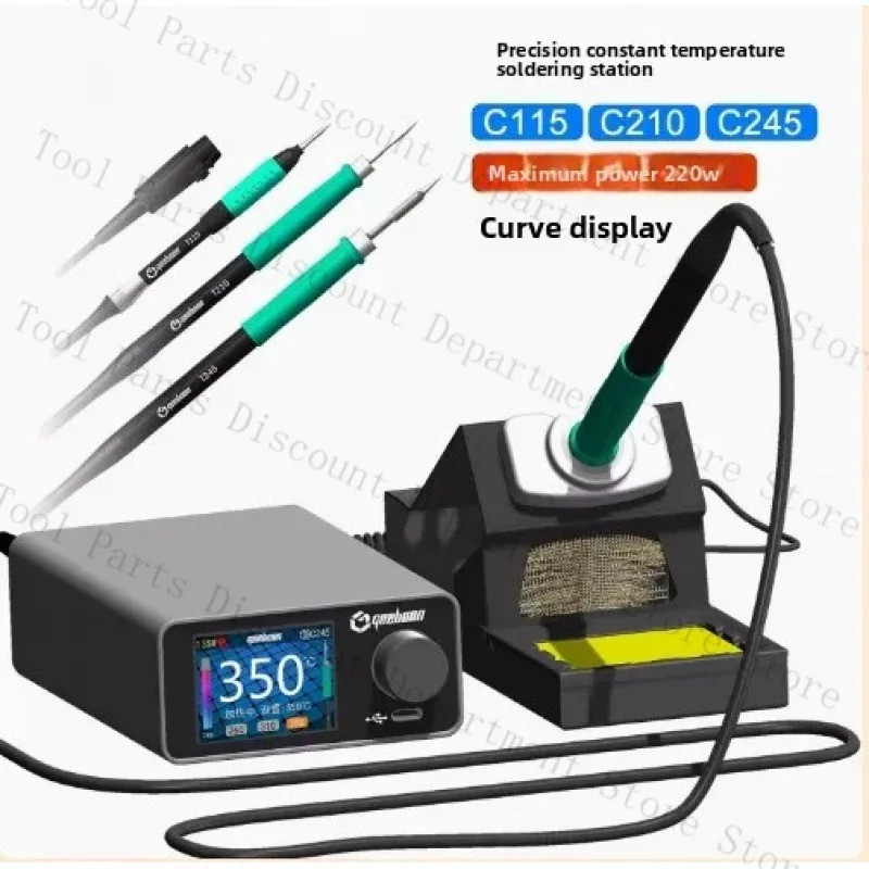 GEEBOON TC22 240W Station Kit With SDC02 Stand + T245/T210 Handle + C245/C210 Soldering Iron Tip