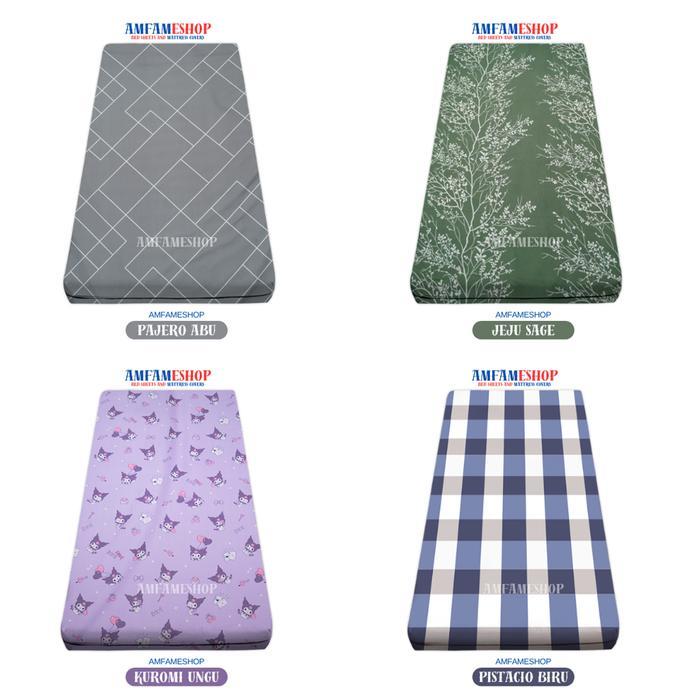 ASLI Sarung Kasur Busa Resleting 100x200x15 100x200x20 - Sprei Resleting 100x200x15 100x200x20 READY