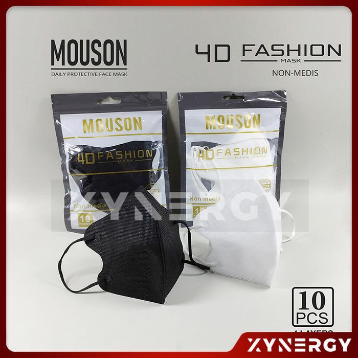 "New" Masker Mouson 4D Fashion Masker Non Medis Sekali Pakai 4 Ply
