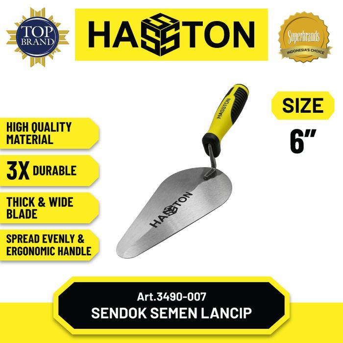 Hasston Sendok Semen Lancip Gagang Karet / Cetok Semen (3490)