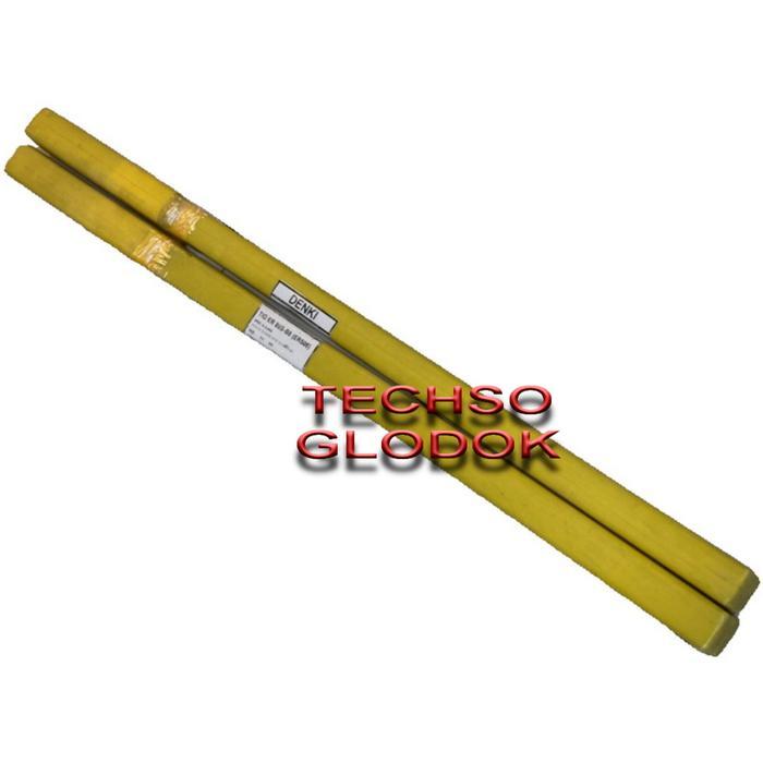 Kawat las tig ER80S-B8 (ER505) DENKI diameter 2.4 mm (harga per box)