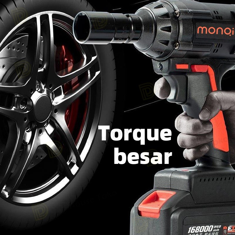 COD Impact tool 98v original Brushless impact baterai torsi besar 13mm impek jld 560N.m Impact
