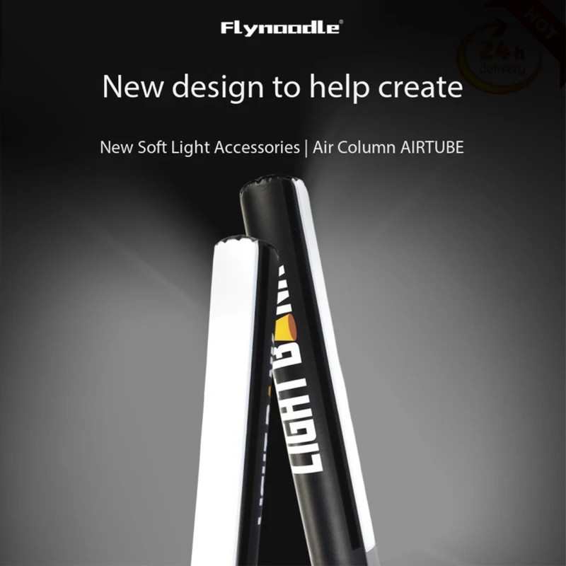 Flynoodle Air Tube Inflatable Softbox for Aputure Nanlite Godox ZHIYUN COLBOR Video Light Diffuser A