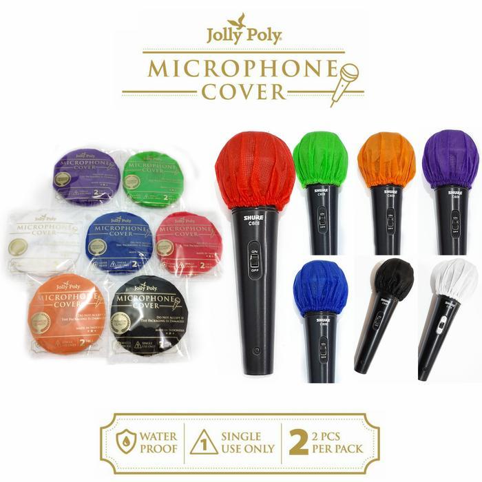 Shure Microphone 100Pcs Cover Warna / Shure Mic /Sarung Mic Bahan Kain