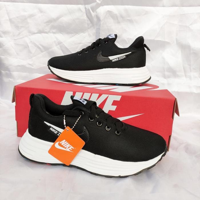 Sepatu Sekolah Anak Nike Tali Hitam Putih Size 31-40 Tbk