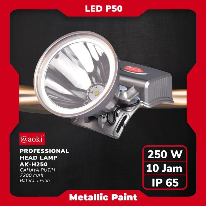 Aoki - Senter Kepala Proyek Professional Premium Metallic Paint Cas 150 250 300 500 Watt Led Cree