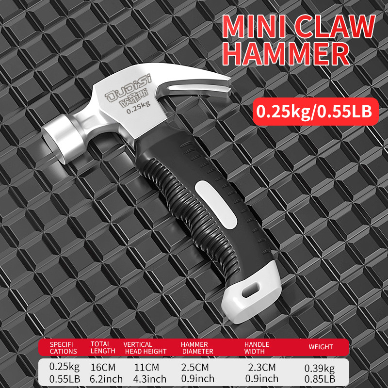 Claw hammer Fiberglass handle Hammer tool Small hammer Home woodworking mini one hammer hammer Hamme