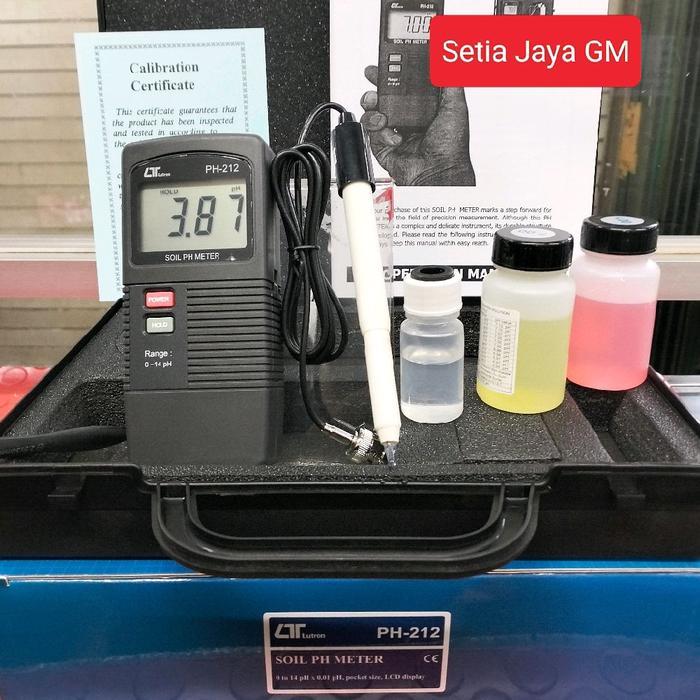 Terlaris Lutron Ph-212 Soil Ph Meter - Alat Ukur Ph Tanah, Daging, Cream, Makanan