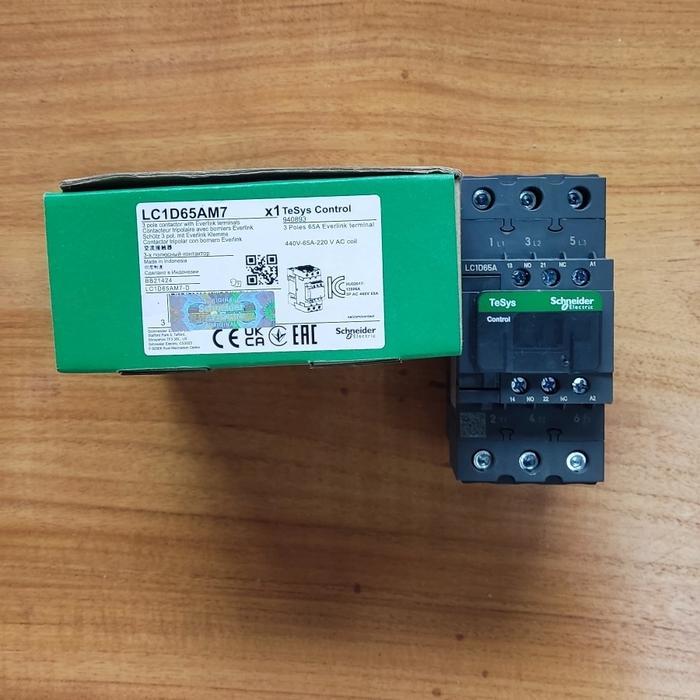 KONTAKTOR SCHNEIDER LC1D65A M7 CONTACTOR LC1D65AM7 LC1D65 AM7 - 220V