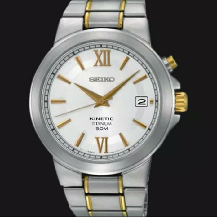 Jam tangan pria seiko kinetic ska485 p1 Seiko SKA485P1 Titanium