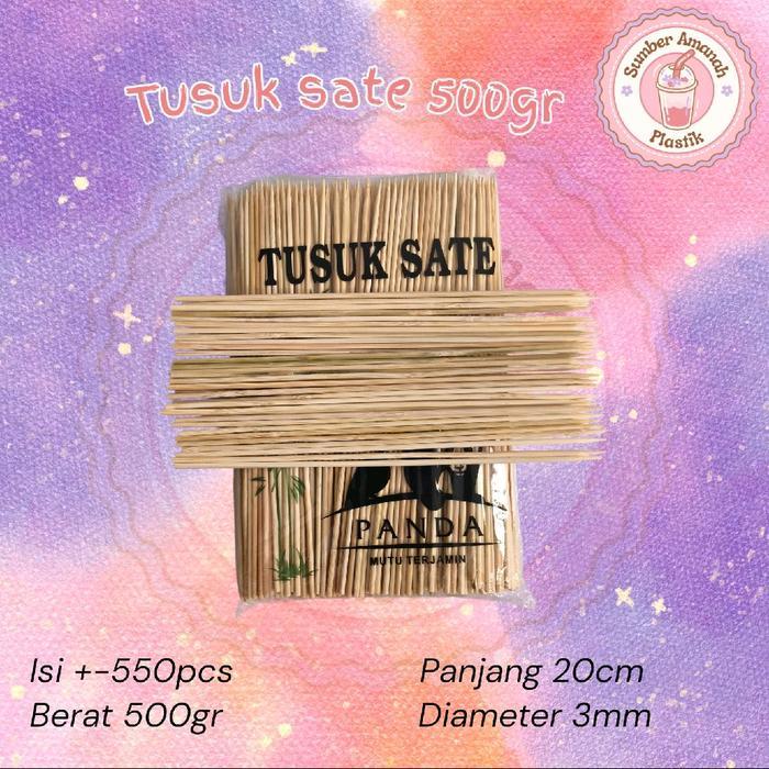 @500GRAM TUSUK SATE CAP PANDA IMPORT TUSUK SATE BAMBU TUSUK SATE AYAM