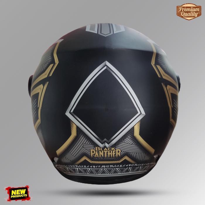helm half face dewasa evolution seperti helm gm original motif absurd hitam dof helm untuk pria dan