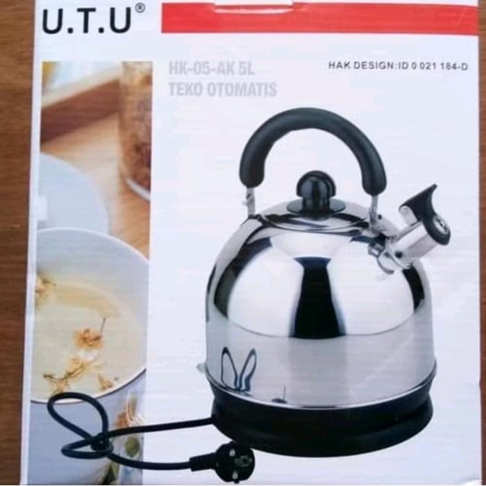 TEKO LISTRIK UTU 5 LITER UTU ELECKTRIC KETTLE 5 LITER TEKO STAINLESS STEEL UTU 5 LITER Air