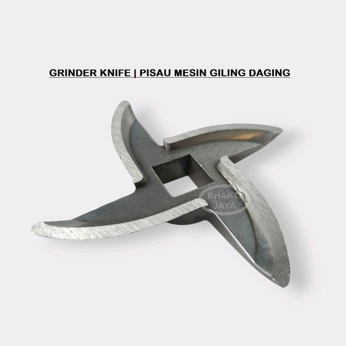 Meat Grinder Knife Pisau Mesin Gilingan Daging Besi Tajam As 15 mm No.32 Stainless