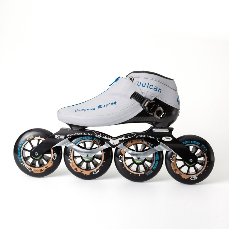 Cityrun Speed Inline Skates Carbon Fiber Professional Competition Skates 4 Wheels Racing Skating