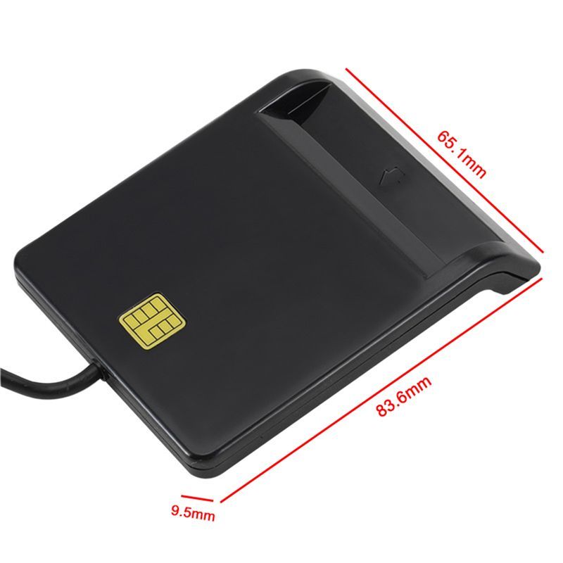 AEE9-5X Universal Portable Smart Card Reader For Bank Card Card ID CAC DNIE ATM IC SIM Card Reader