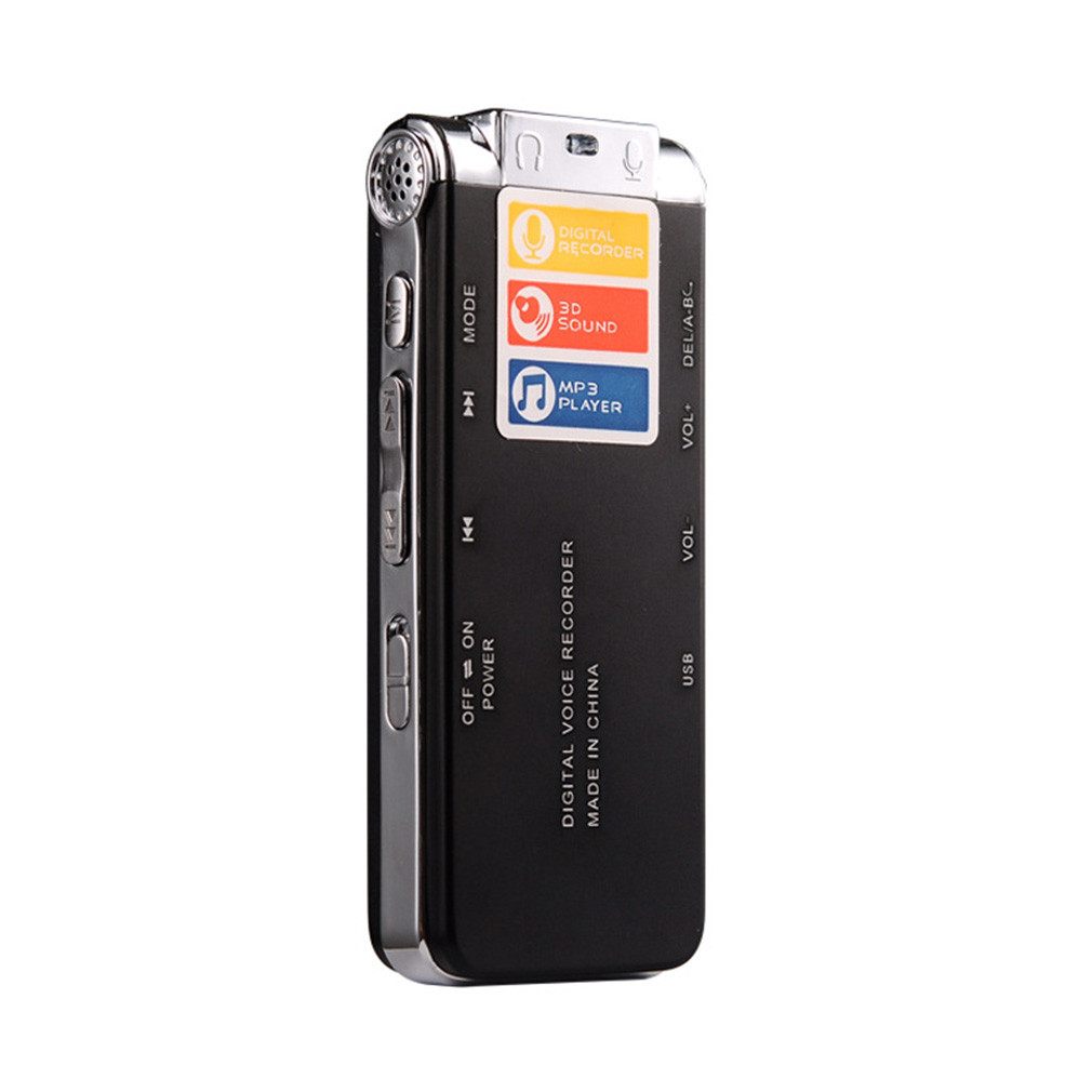 8GB/16GB/32GB/64G Voice Recorder MP3 Player Mini Sound Audio Recorder Professional Mini USB Flash