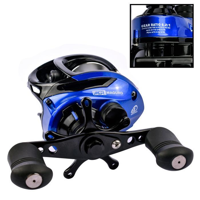 Ready Reel Bc Maguro Cosmic 101Sh Bait Casting Handle Kiri Sungai Kolam Laut Danau Indonesia