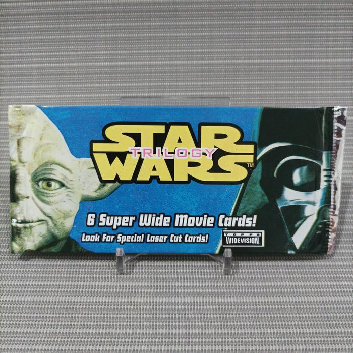 Topps 1997 star wars trilogy super wide movie cards sealed pack