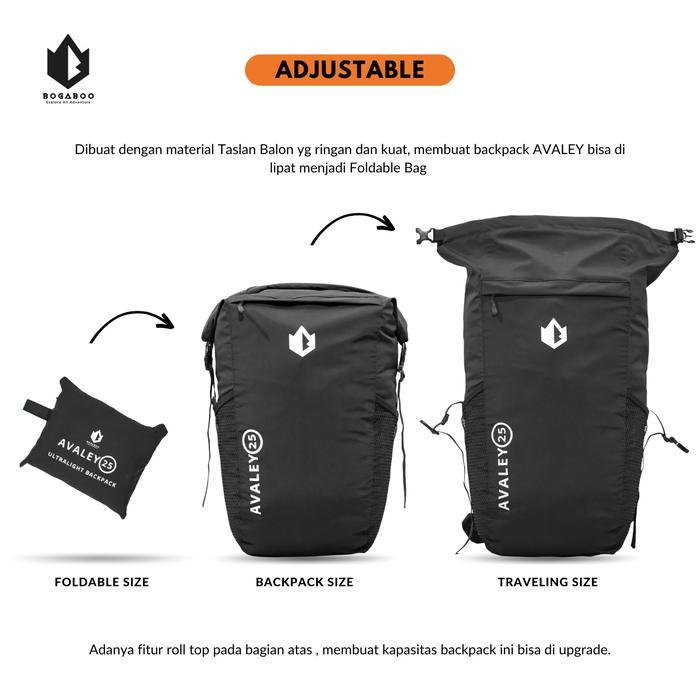 Tas Bogaboo Seri Avaley 25 L Ultralight Waterproof Fullsealer - Drybag Tbk