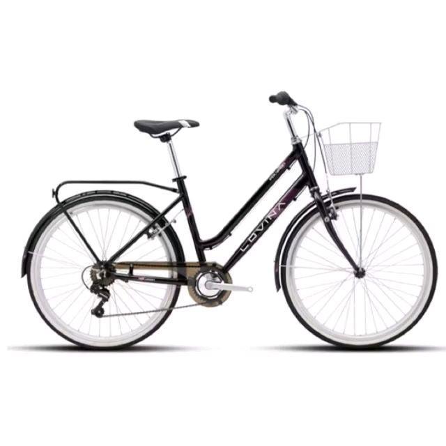 Sepeda keranjang CTB Polygon Lovina 26 inch - BLACK PURPLE