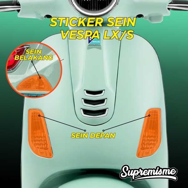Stiker Lampu Sein Vespa Lx / S 125/150 Stiker Lampu Sein Vespa Lx Stiker Pelindung Lampu Sein Vespa