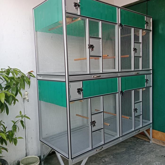 Kandang ternak burung alumunium awet anti karat
