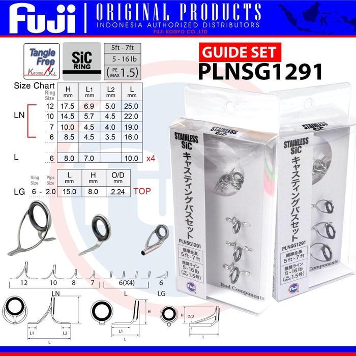 Ready Set Ring Guide Fuji SiC / Cincin Fuji / Ultra Light / Cast Spinning