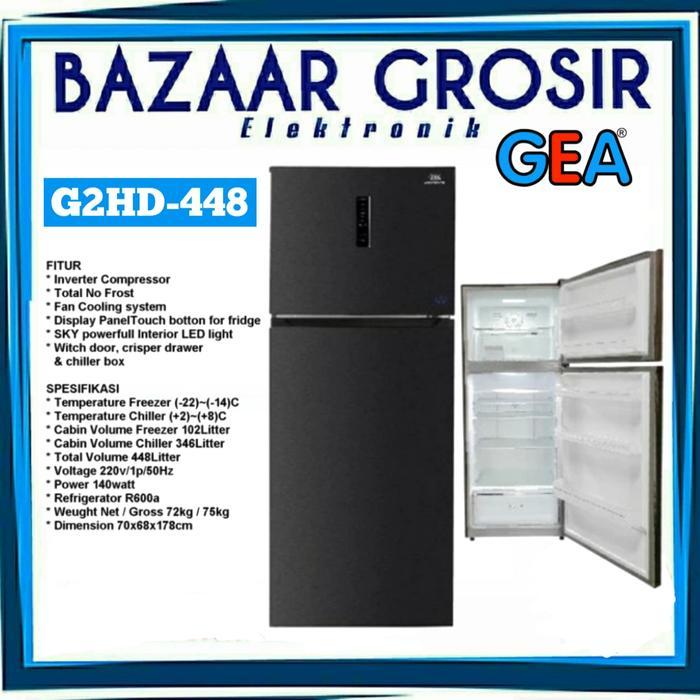 GEA KULKAS 2 PINTU G2HD448 G2HD-448