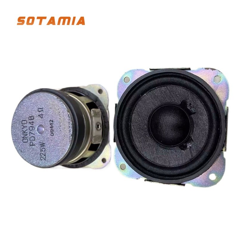 SOTAMIA 2PCS 2.5 Inch High Power Speaker 4 Ohms 22.5 Watts Fever Vocal Full range Speaker Imported
