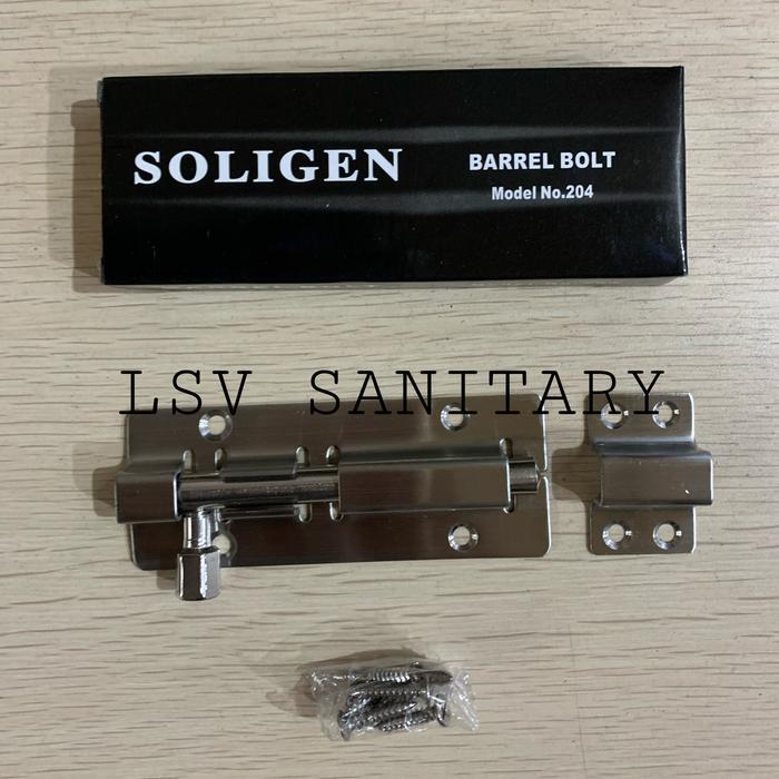 grendel slot soligen 4" inch / grendel stainless steel soligen