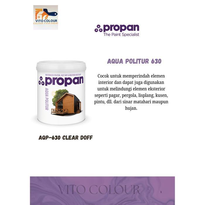 Propan Aqua Politur Aqp 630 Clear Doff #Gratisongkir
