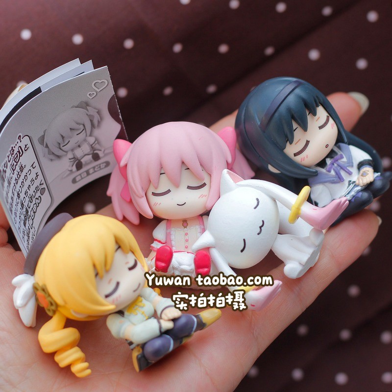 Mahou Shoujo Capsule Toys Kawaii Anime Figure Kaname Madoka Tomoe Mami Akemi Homura Doll Model