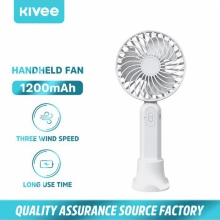 Kivee Kipas Angin Mini Portable 1200Mah Kipas Angin Bisu Mini Terjamin