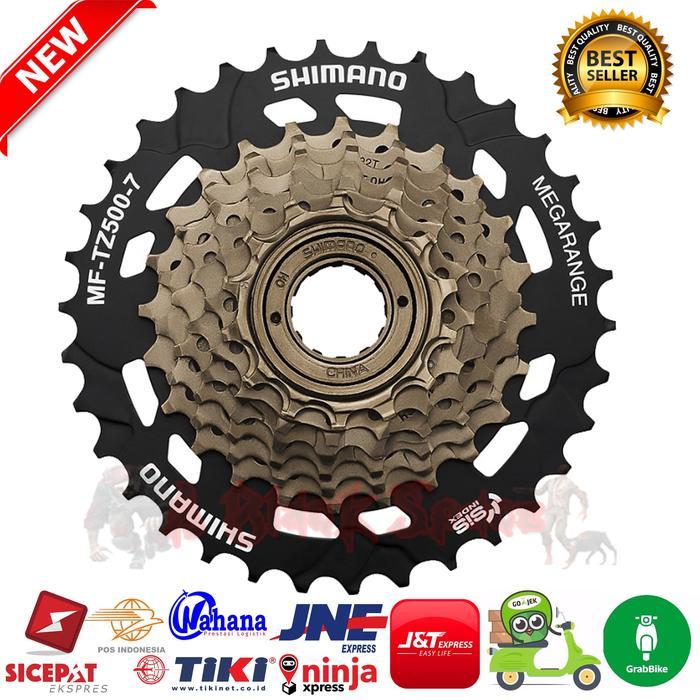 Sprocket Shimano Tourney Mf Tz31 Freewheel Megarange 7 Speed 14-34T Mo #Gratisongkir