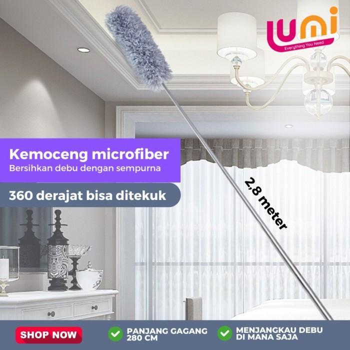Kemoceng Teleskopik Pembersih Debu Gagang Panjang 2.8 Meter Sapu Micro