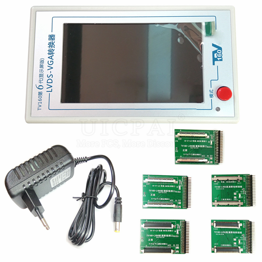 Baru TV160 6th Mainboard Converter 4.3 Inch Display Screen for Repair LCD TV Test Tools Original 6 G