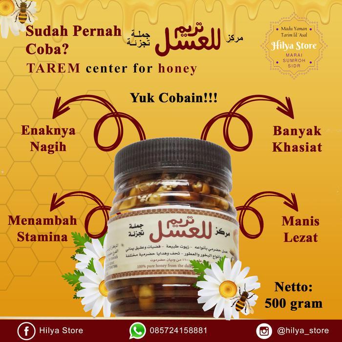 Madu Yaman Bil Mukassarat (Kacang-Kacangan) Asli 100% Tarim 250 Gram -Gratisongkir