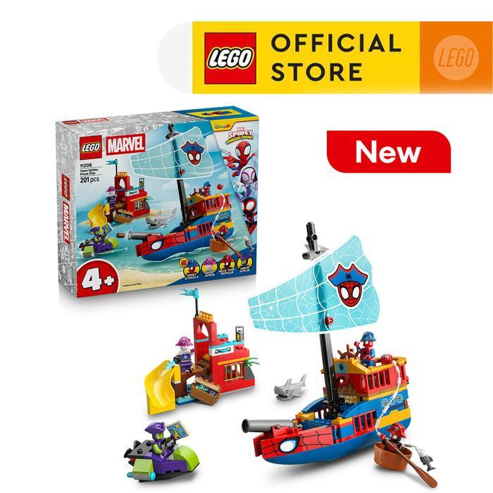 LEGO Spidey 11208 Team Spidey Pirate Ship (201 Pieces), Building Block, Toys, Bricks