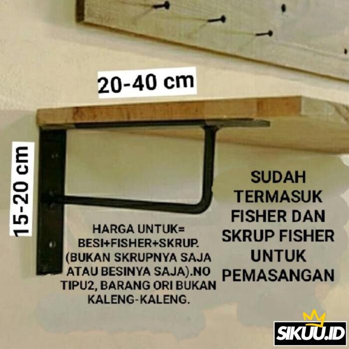 Besi Siku Siku Besi Rak Sudut Rak Dinding Ambalan Rak Papan Gantungan