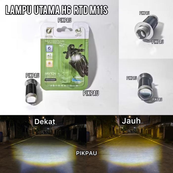 Lampu Utama Led H6 Rtd Rayton M11S Putih Kuning